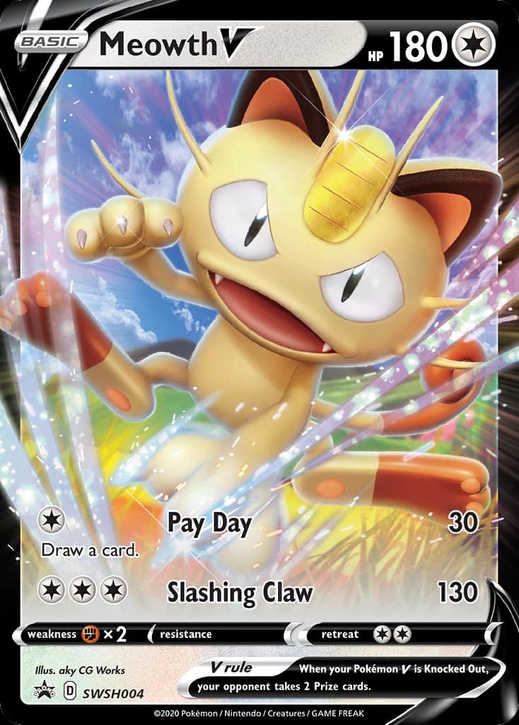 Meowth V (SWSH004)
