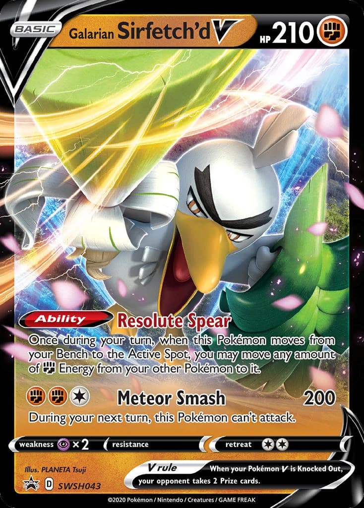 Galarian Sirfetch'd V (SWSH043)