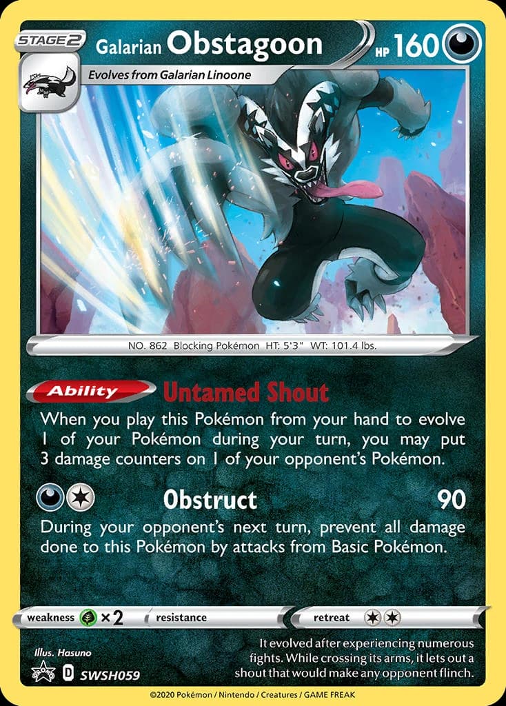 Galarian Obstagoon (SWSH059)