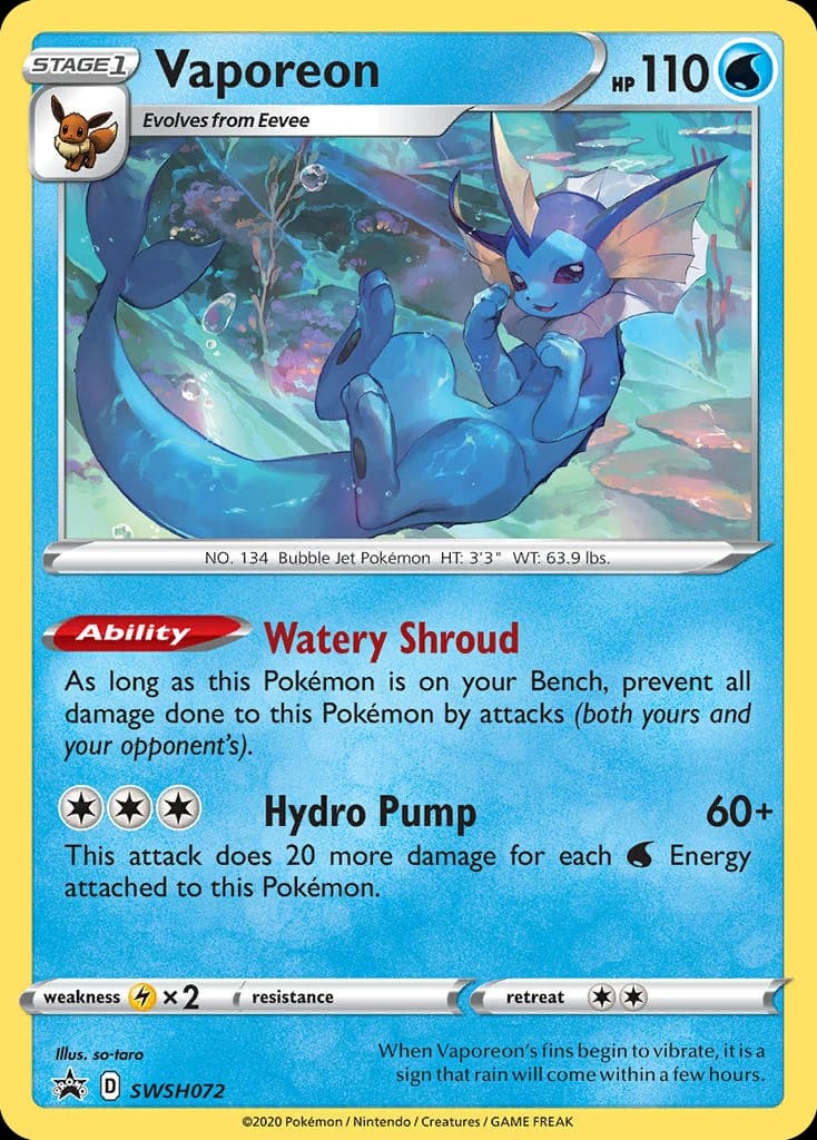 Vaporeon (SWSH072)
