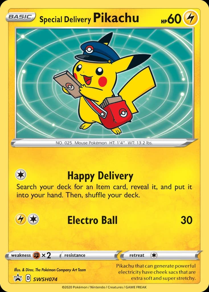 Special Delivery Pikachu (SWSH074)