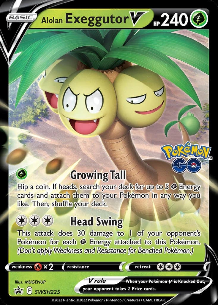 Alolan Exeggutor V (SWSH225)