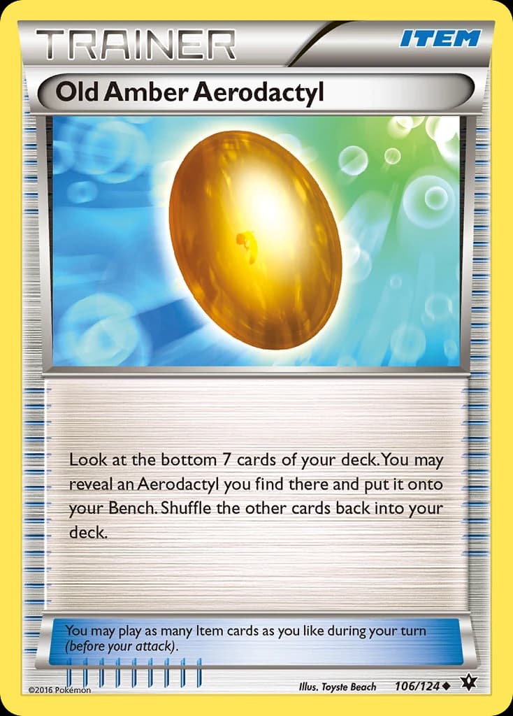 Old Amber Aerodactyl (106)