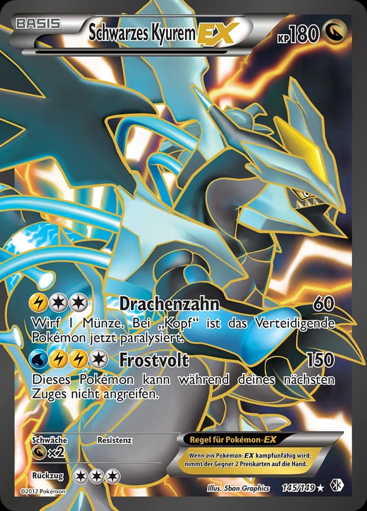 Schwarzes Kyurem-EX (145)