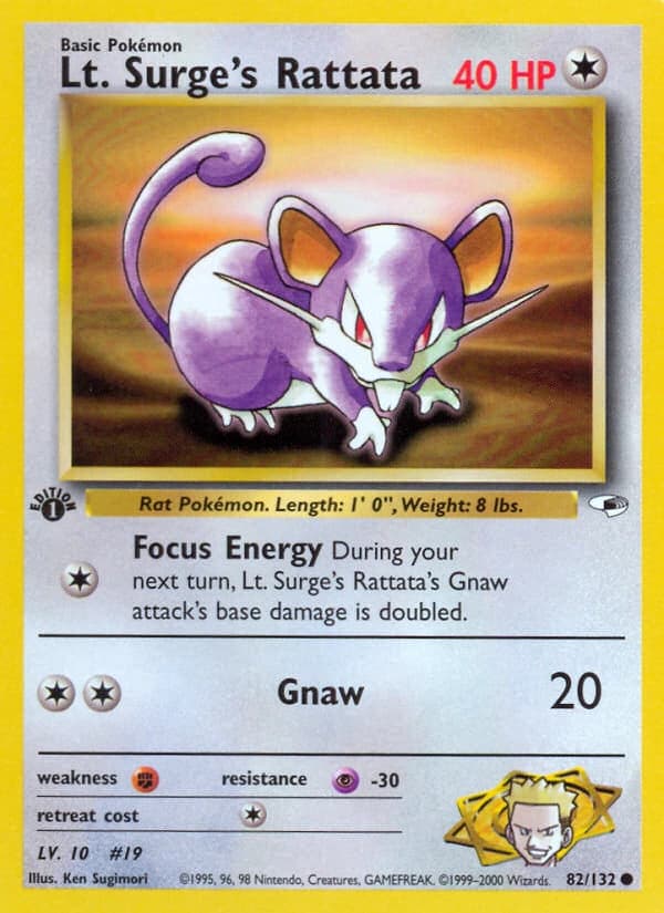 Lt. Surge's Rattata (82)