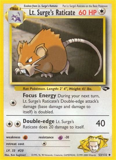 Lt. Surge's Raticate (53)