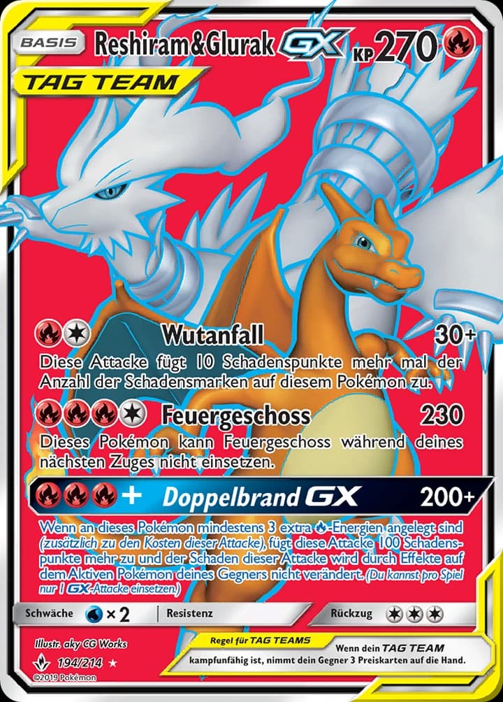 Reshiram & Glurak-GX (194)