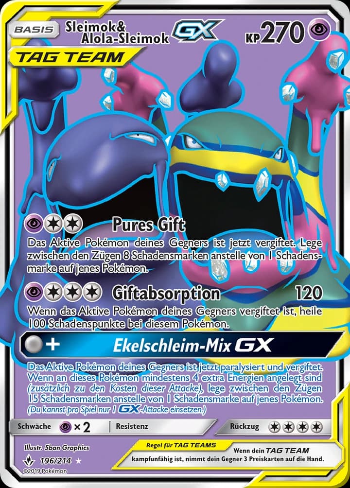Sleimok & Alolan Sleimok-GX (196)