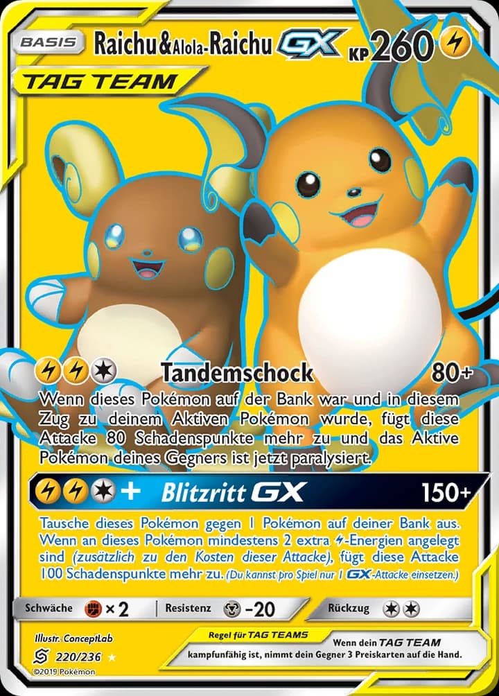 Raichu & Alola-Raichu-GX (220)