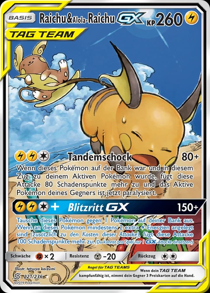 Raichu & Alola-Raichu-GX (221)