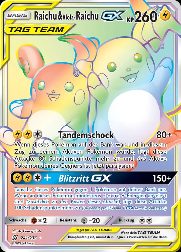 Raichu & Alola-Raichu-GX (241)