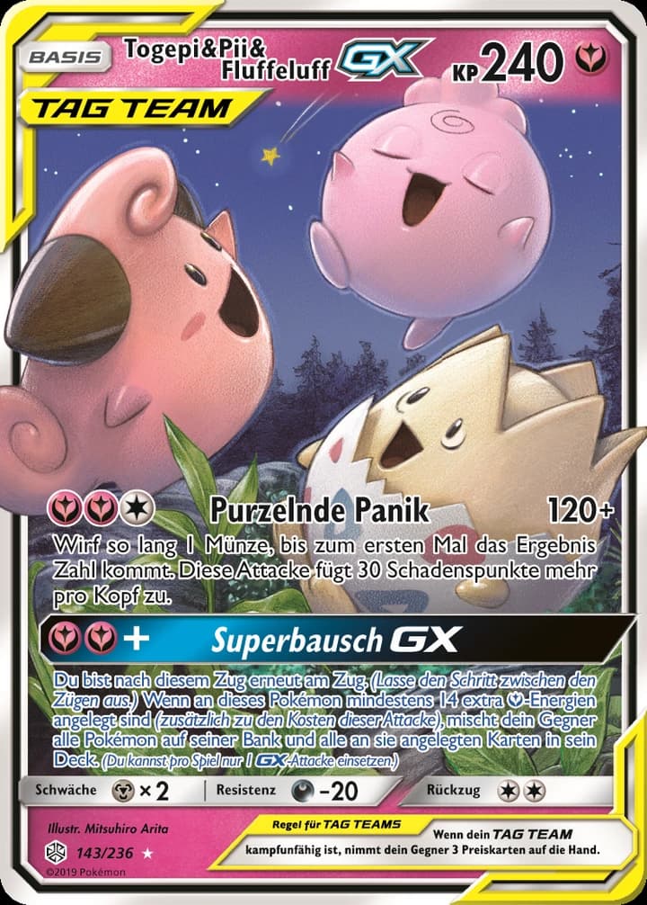 Togepi & Pii & Fluffeluff-GX (143)