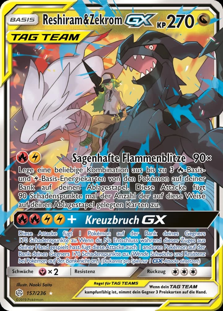 Reshiram & Zekrom-GX (157)
