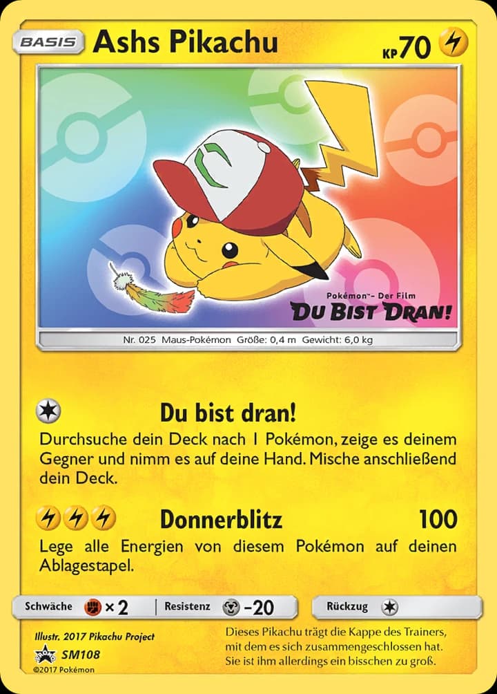 Ashs Pikachu (SM108)