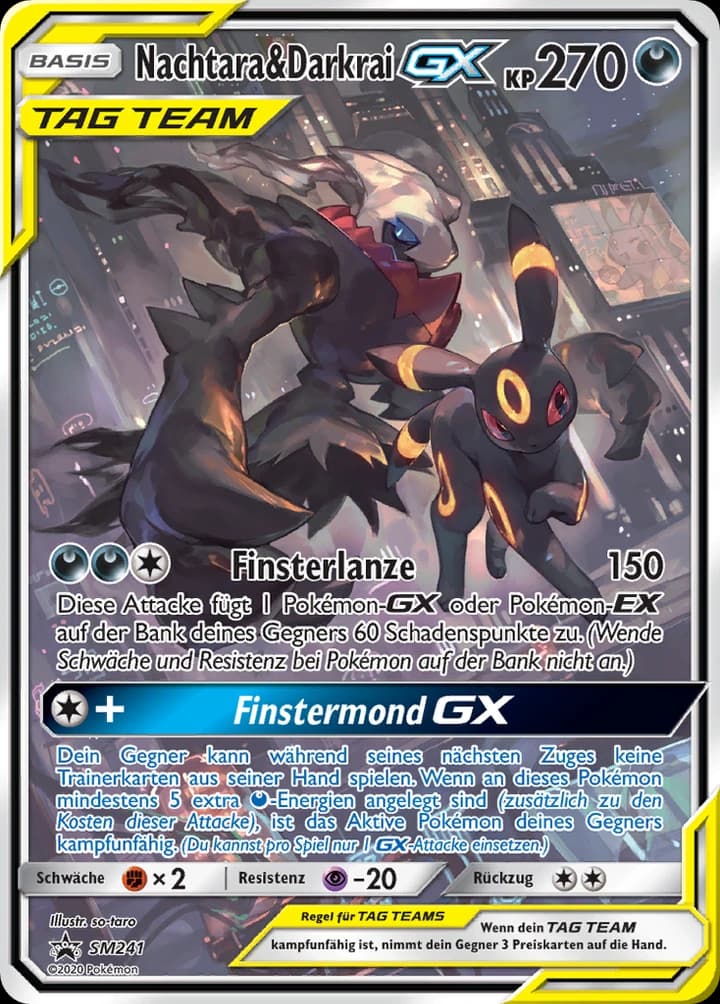 Nachtara & Darkrai-GX (SM241)