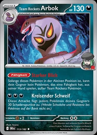 Team Rocket's Arbok (113)