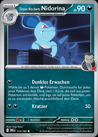 Team Rocket's Nidorina (115)