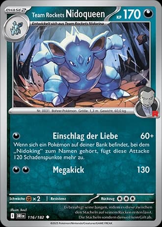 Team Rocket's Nidoqueen (116)