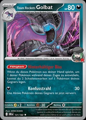 Team Rocket's Golbat (121)