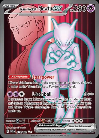 Team Rocket's Mewtu ex (213)