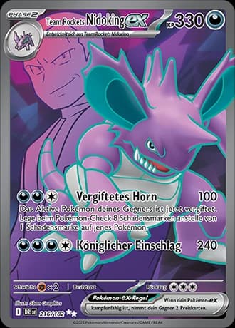 Team Rocket's Nidoking ex (216)