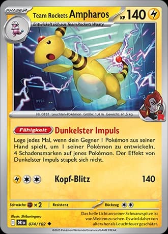 Team Rocket's Ampharos (74)