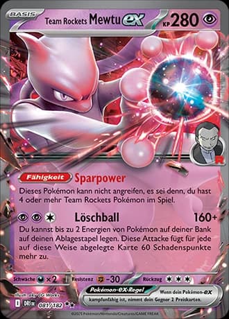 Team Rocket's Mewtu ex (81)