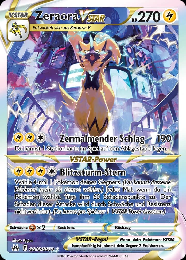 Zeraora VSTAR (GG43)