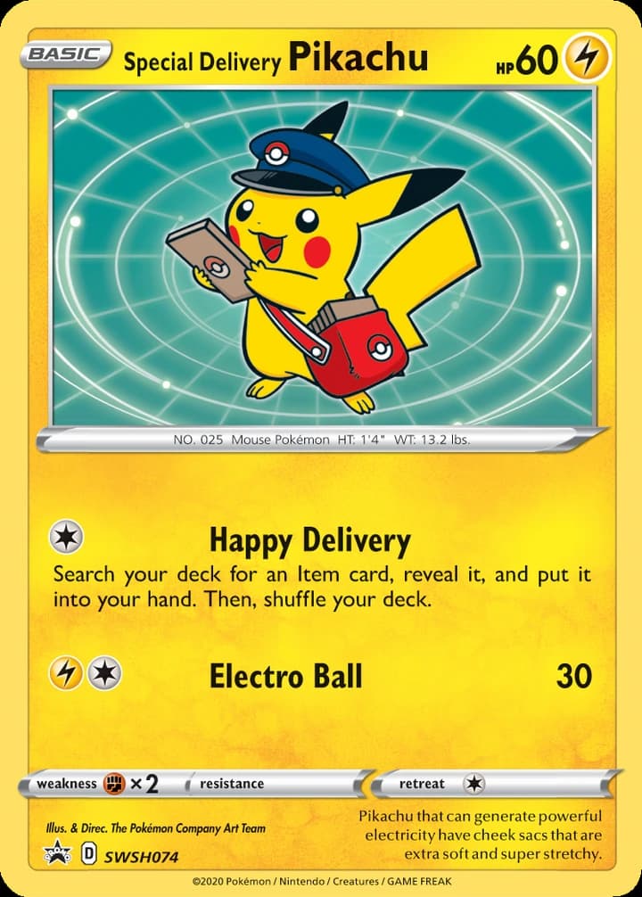 Eilbote Pikachu (SWSH074)