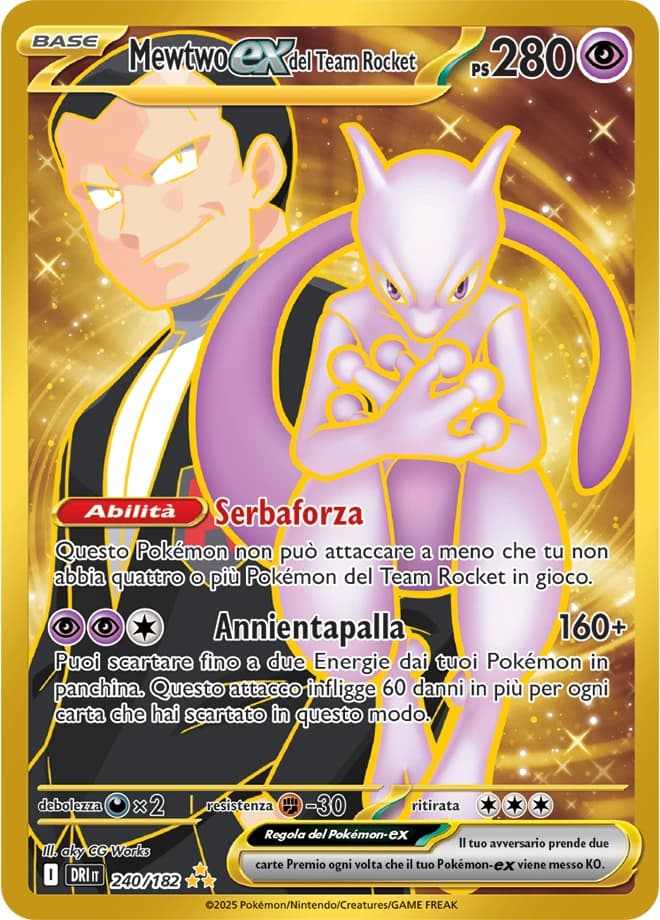 Team Rocket's Mewtwo ex (240)