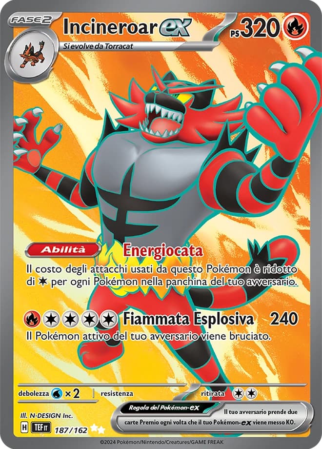 Incineroar ex (187)