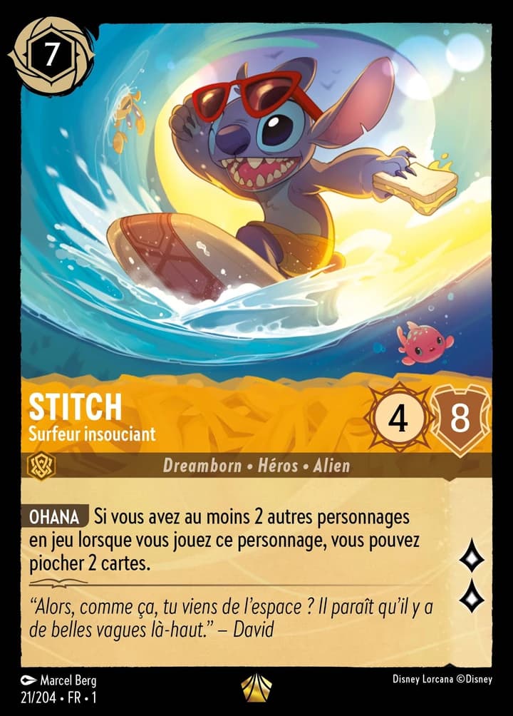 Stitch - Surfeur insouciant (21/204)