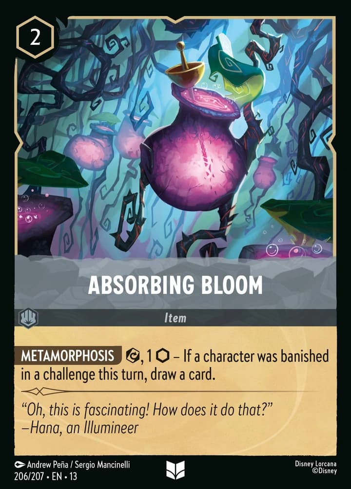 Absorbierende Blume (206/207)