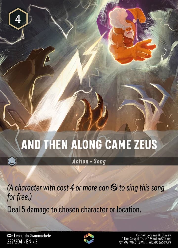 Dann kam der große Zeus (222/204)