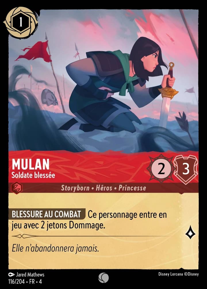 Mulan - Soldate blessée (116/204)