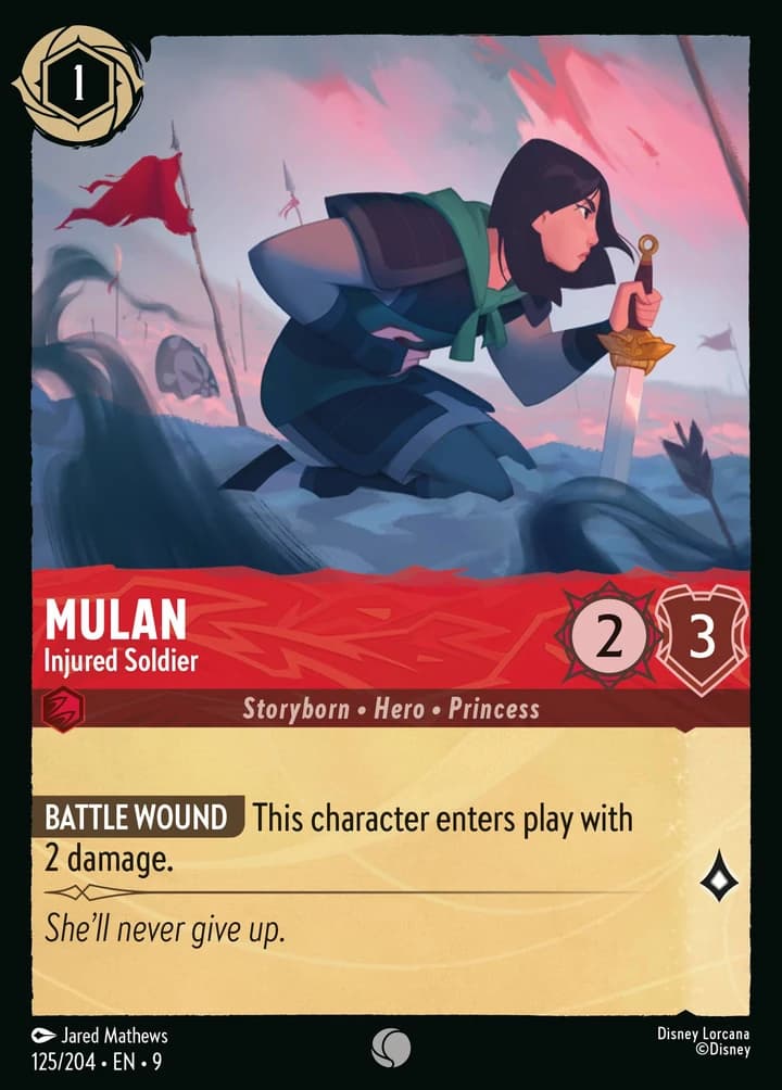 Mulan - Soldate blessée (125/204)