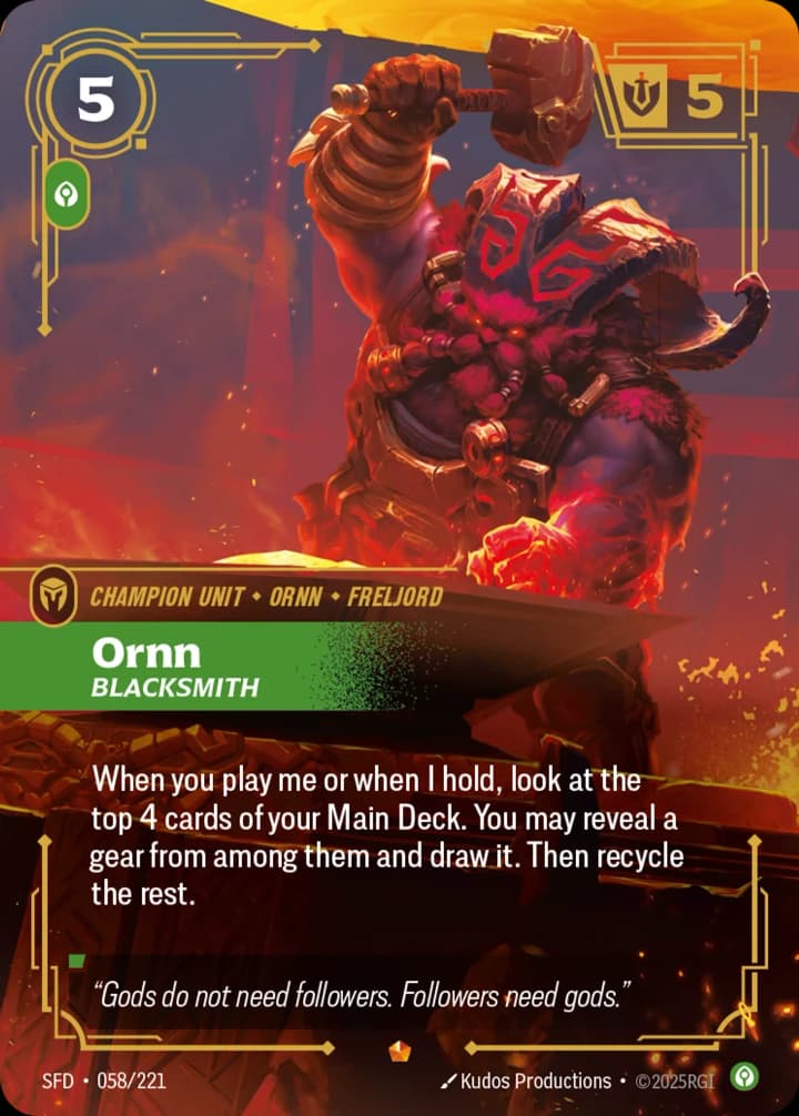 Ornn, Blacksmith (058/221)