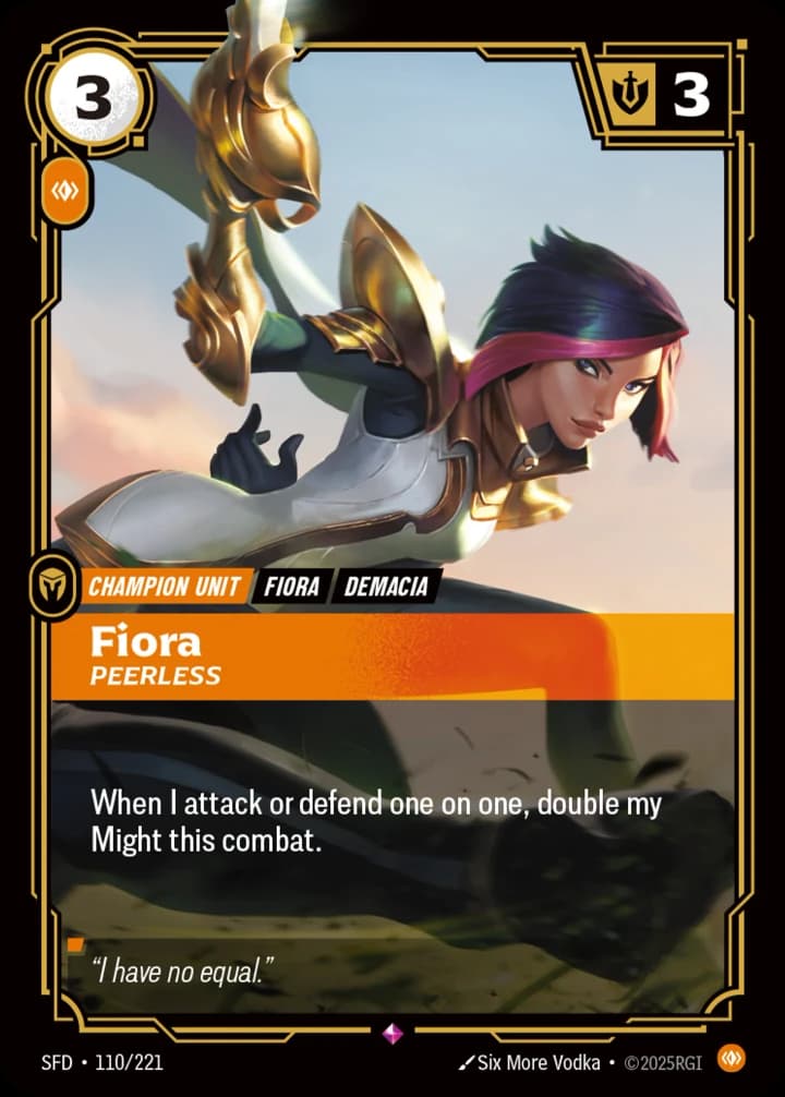 Fiora, Peerless (110/221)