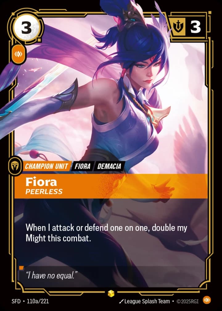 Fiora, Peerless (110a/221)