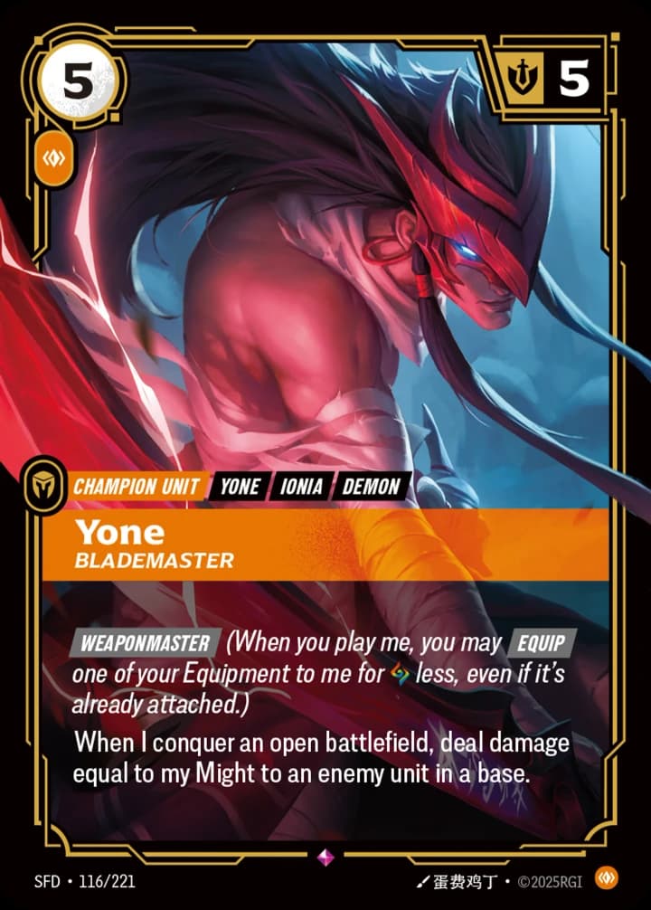 Yone, Blademaster (116/221)
