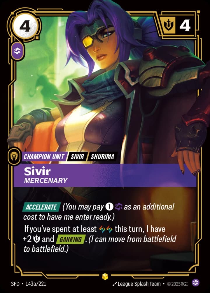 Sivir, Mercenary (143a/221)