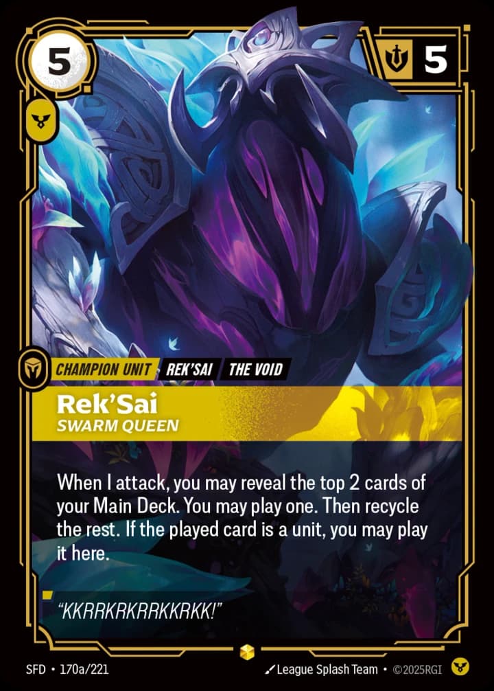 Rek'Sai, Swarm Queen (170a/221)