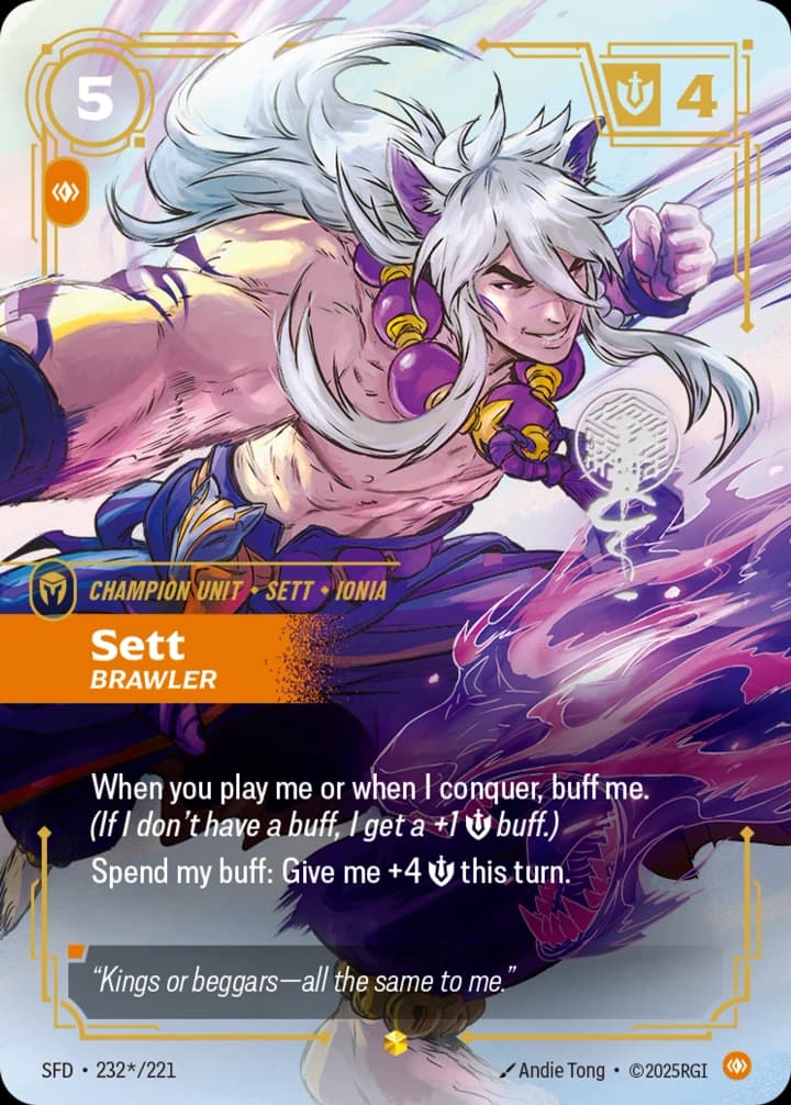 Sett, Brawler (232*/221)