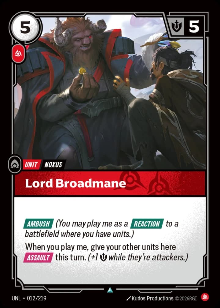 Lord Broadmane (012/219)
