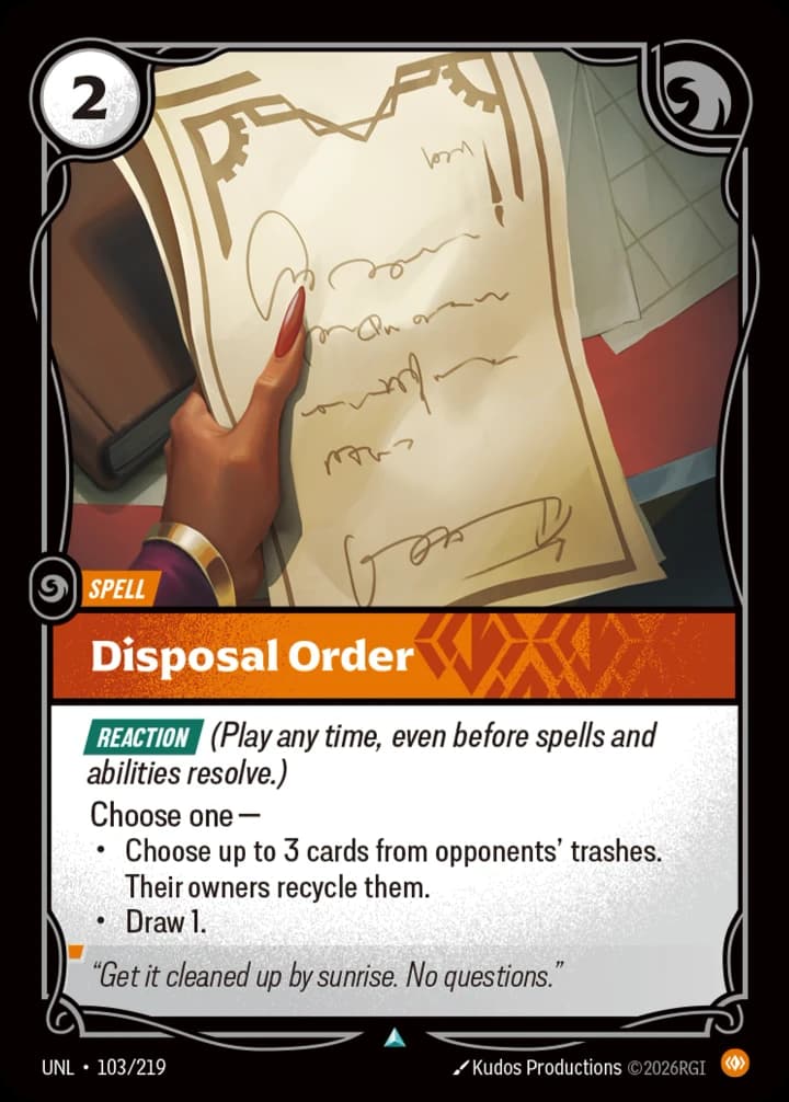 Disposal Order (103/219)
