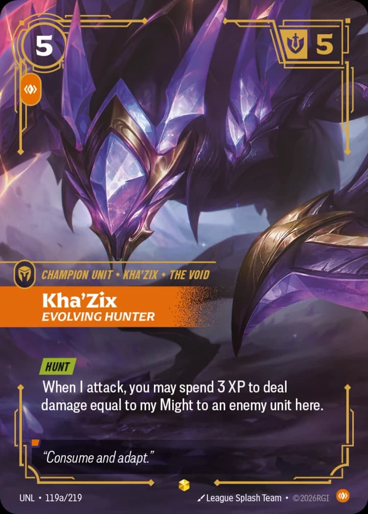 Kha'Zix, Evolving Hunter (119a/219)