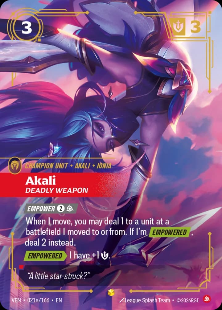 Akali, Deadly Weapon (021a/166)