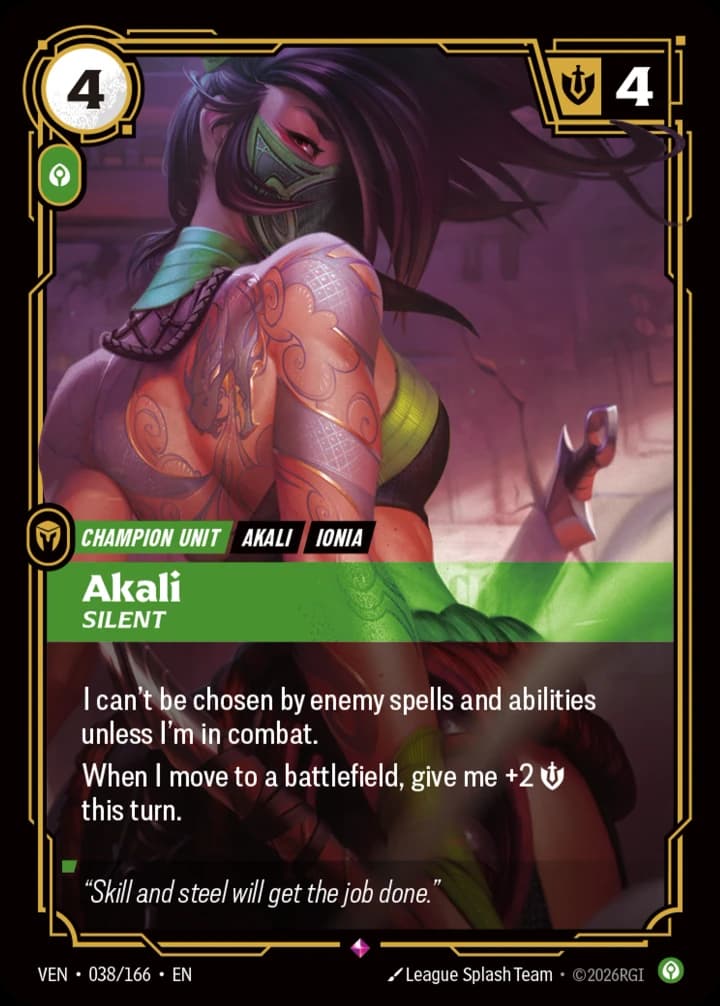 Akali, Silent (038/166)