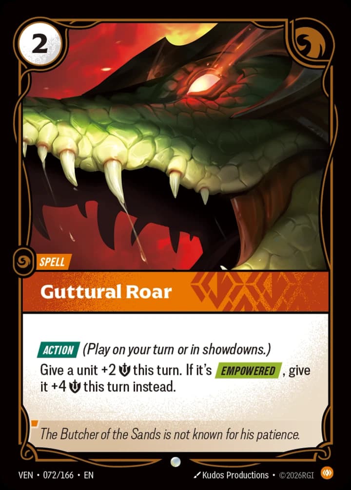 Guttural Roar (072/166)