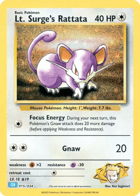 Lt. Surge's Rattata (15)